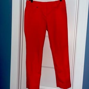Limited “Drew fit” ankle pants. Coral color, size 6.